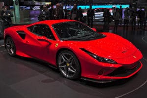 2019 Ferrari F8 Tributo on display at Geneva auto show