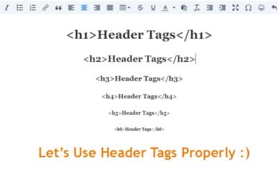 On Page SEO Basics: Header Tags