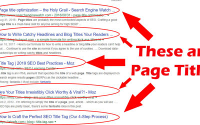 On Page SEO Basics: Titles