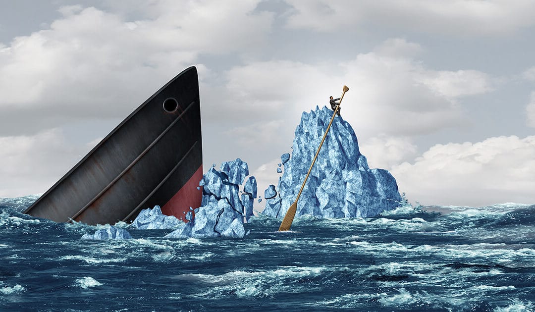 Iceberg Sinks a Ship